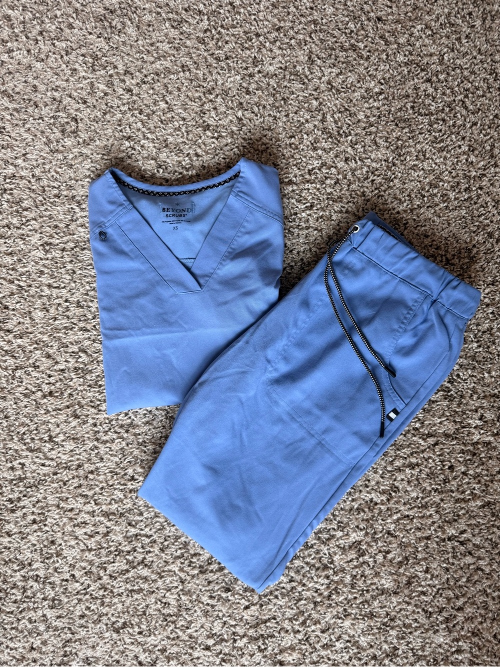 Beyond Scrubs Ceil Blue Scrub Set